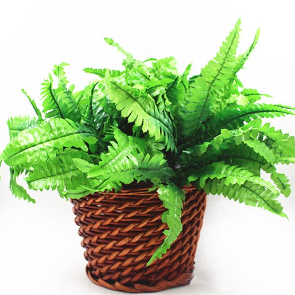 

2pcs artificial plastic fern plant fake flower wedding flower arrangement home decoration