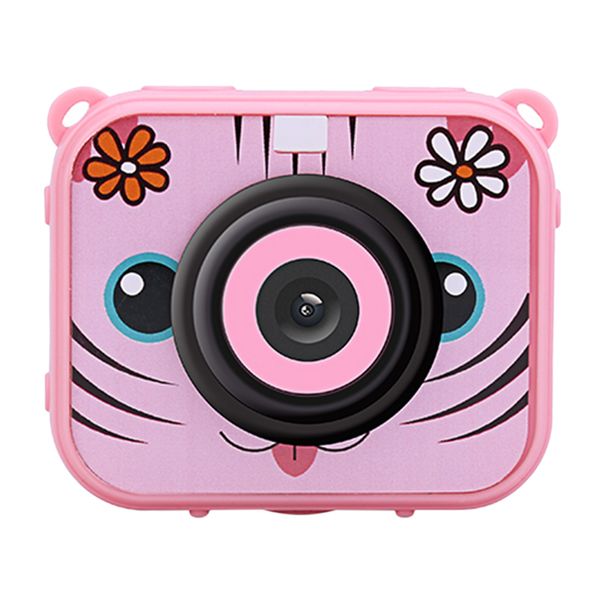 

kid underwater action camera digital camera hd 12mp waterproof sports camera for children kids birthday gift - at-j20 pink blue