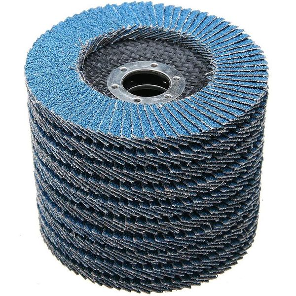 

10pcs flap discs fan discs sanding sheets abrasive flap grit 60 abrasive mop for angle grinder (125mm)-dropship