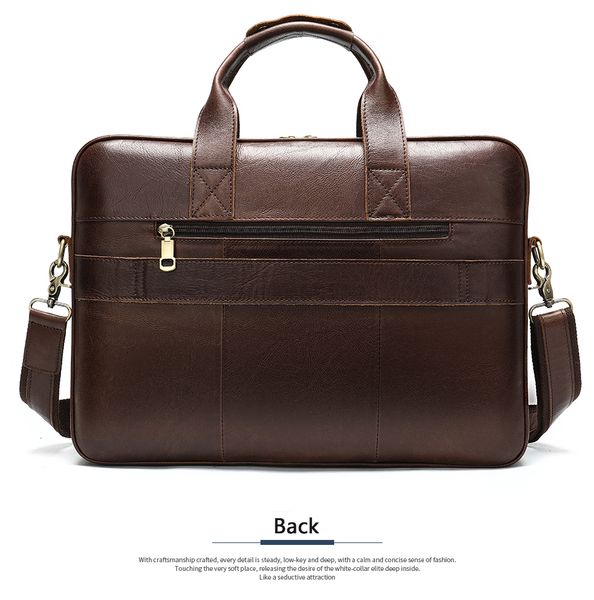 

men's leather bag men's briefcase office bags for men bag man's genuine leather lapbags male tote briefcase handbag