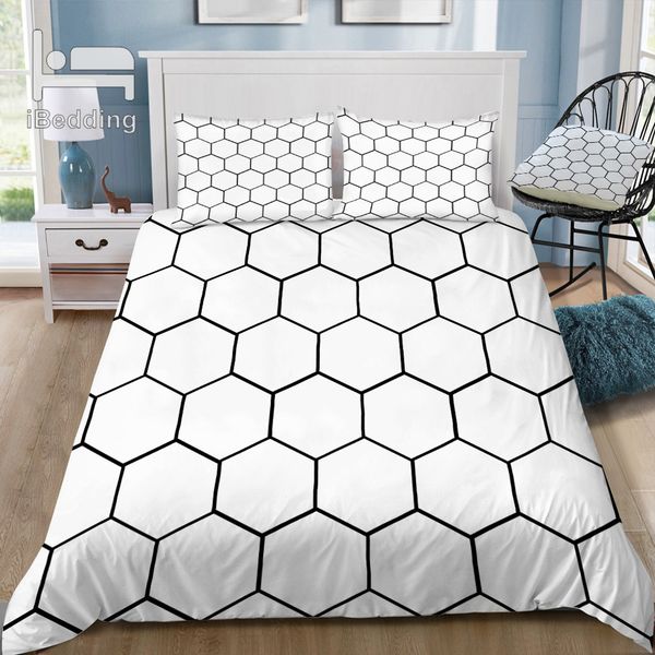 

bedding sets honey comb 3d set printed duvet cover  king twin size