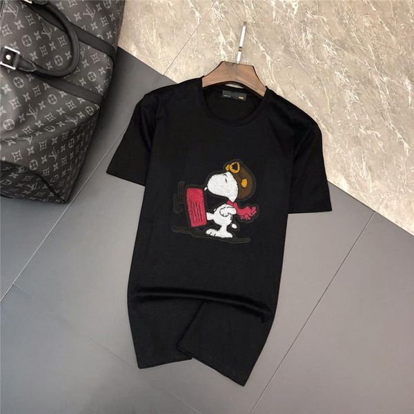 

2019 summer men's t-shirt fashion luxury man clothing round neck short sleeve t-shirt brand skulls print t-shirt slim tshirt hot, White;black