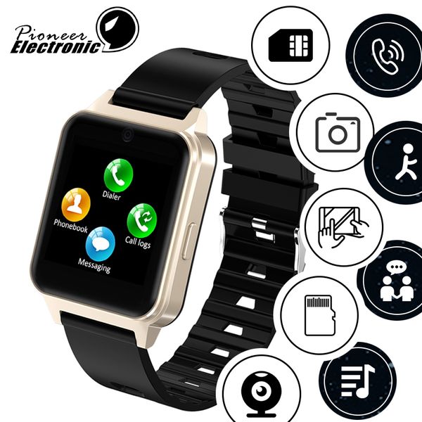 

For apple iphone Newest android Bluetooth Smart Watch 2019 smartwatch Support SIM TF Card with Camera PK GT08 DZ09 A1