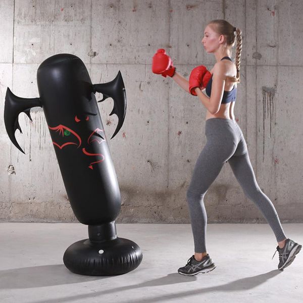 

1.6m children inflatable sandbag inflatable boxing column fitness decompression modeling cartoon tumbler