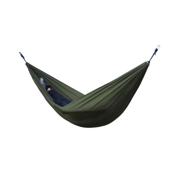 

2 people portable parachute hammock outdoor survival camping hammocks garden leisure travel double hanging swing 270cmx140cm