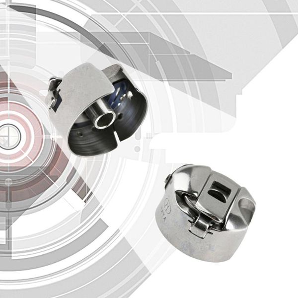 

industrial sewing machine bobbin case for brother / singer / juki (silver, Black