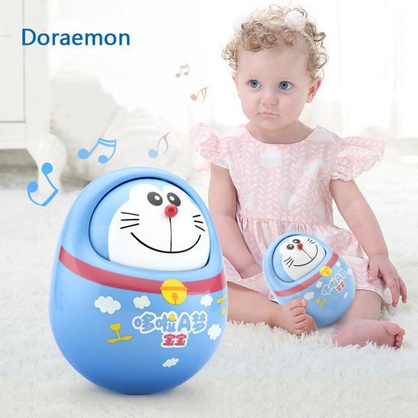 

doraemon baby mobiles bell nodding tumbler rattles fun for newborn gift anti-stress educational toys for baby 0-12 months t200429