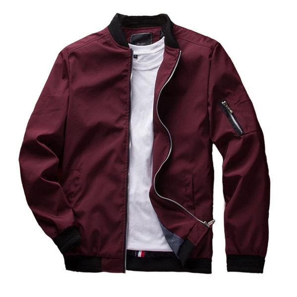 

solid color men casual zipper jacket plus size m-4xl man spring autumn coats new fashion elastic, Black;brown