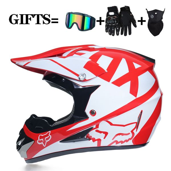

racing motocross motorcycle helmet dot casque moto capacete moto casco off-road full face motocross helmet women 3 gifts