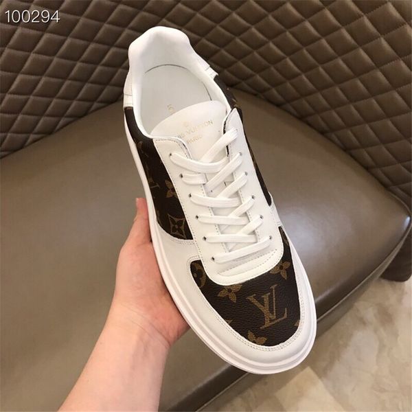 

2020 design fashion casual shoes men sneaker men leather casual shoes low lace up casual flat shoes, Black;red