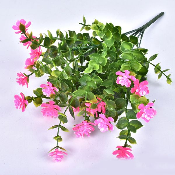 

outdoor artificial flowers plants shrubs fake branches plastic leaves 1 bunch