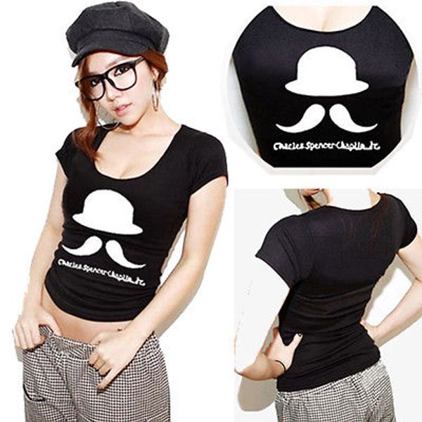 

новая мода женщины дамы рубашка с коротким рукавом сексуальная v-образным вырезом с низким вырезом тонкий топы блузка, White