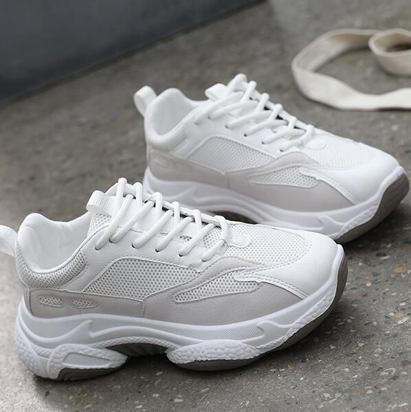 

australian casual fashion shoes european and american designers women new wild thick-soled students color matching breathable shoes, Black