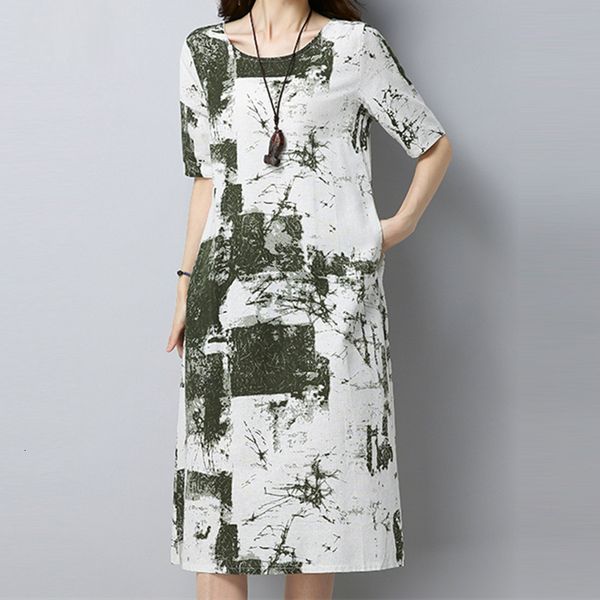 

woman dresses women designer clothes 3 colors fashion short sleeve dress loose casual plus size cotton linen beach vestidos femme zy237, Black;gray