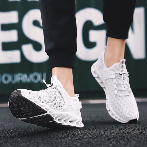 

2019 summer breathable running shoes for men air cushion hollow mesh sport shoes mens fashion sneakers outdoor jogging damping