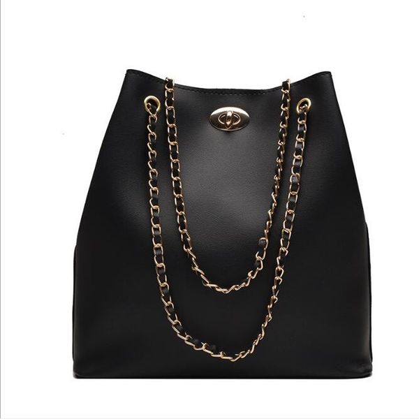 

elegant female casual big tote bag 2019 fashion new quality pu leather women's designer handbag chain shoulder messenger bags