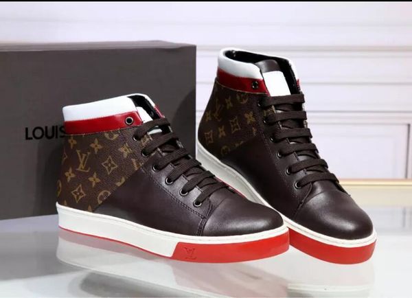 

2019 men de igner luxury hoe ca ual leather hoe black neaker good quality men 039 now boot no box