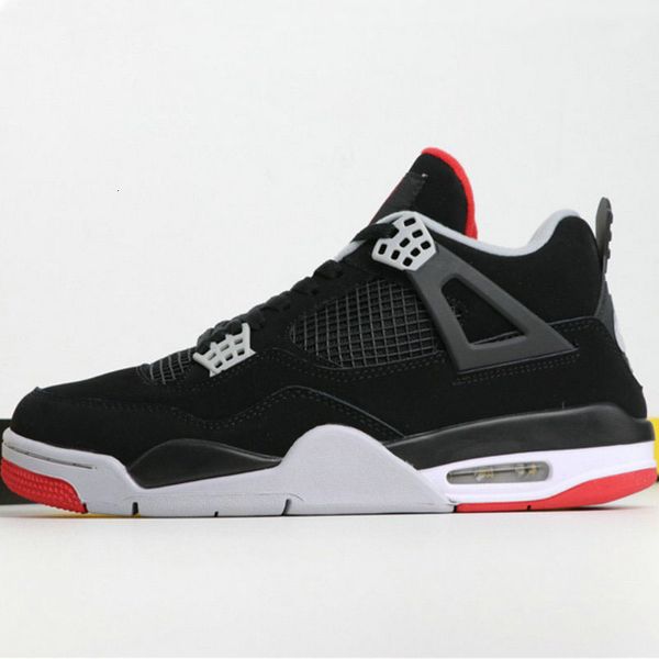 

4 retros og bred red white cement jack toro bravo basketball shoes men 4 tattoo fire red singles day sneakers