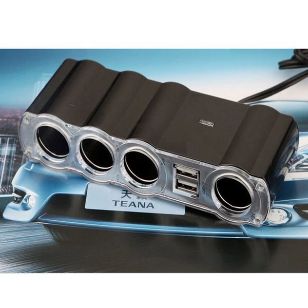 

car one for four cigarette lighter car power distributor with a four-band switch