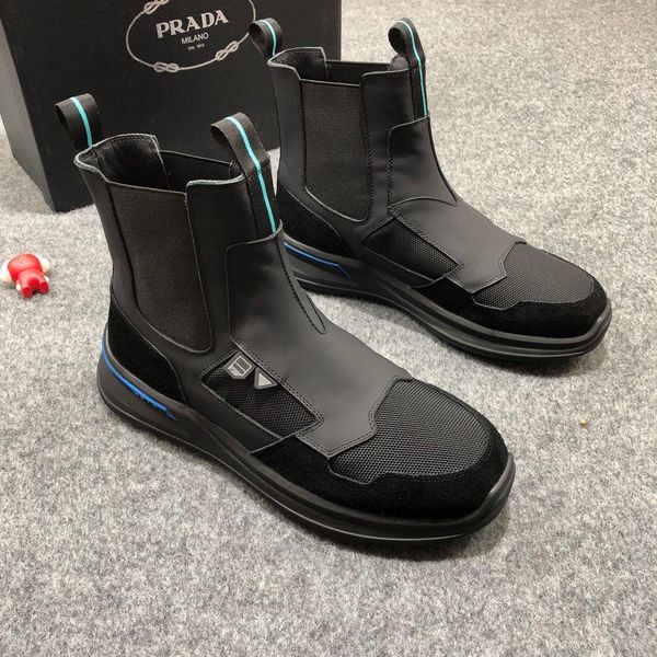

Eu38 eu45 italian brand with box men men fa hion luxury brand genuine leather hoe hoe neaker neaker prada boot andal 47
