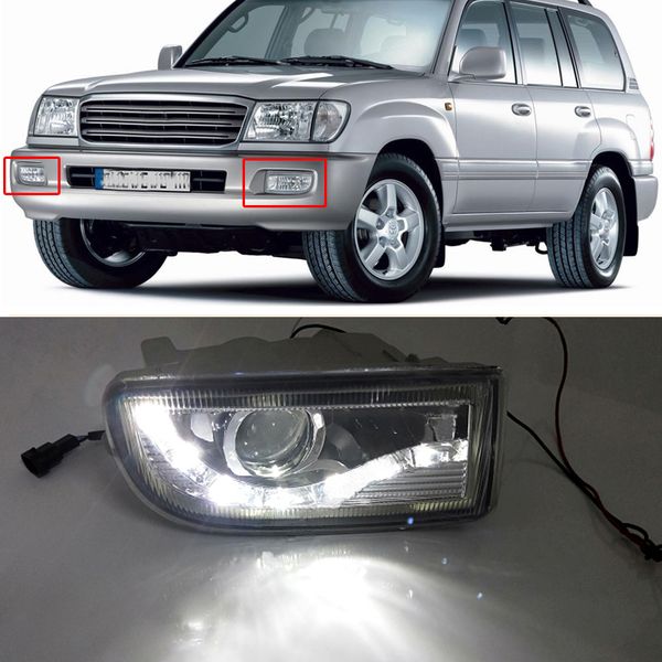 

capqx refit converted led fog lamp light for land cruiser 100 uzj100 fzj100 hzj105 lc100 1999 - 2005 2006 81221-60031