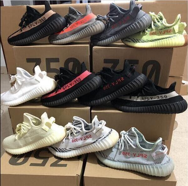 

2019 new 350 running shoes static butter beluga 2.0 kanye west men women 350 v2 sports training sneakers eur 36-46, Black