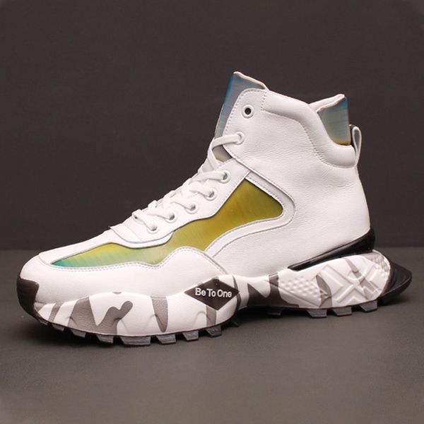 

autumn winter fashion sneakers men shoes chunky dad shoes men no-slip walking sneakers krasovki 4#15/15d50, Black