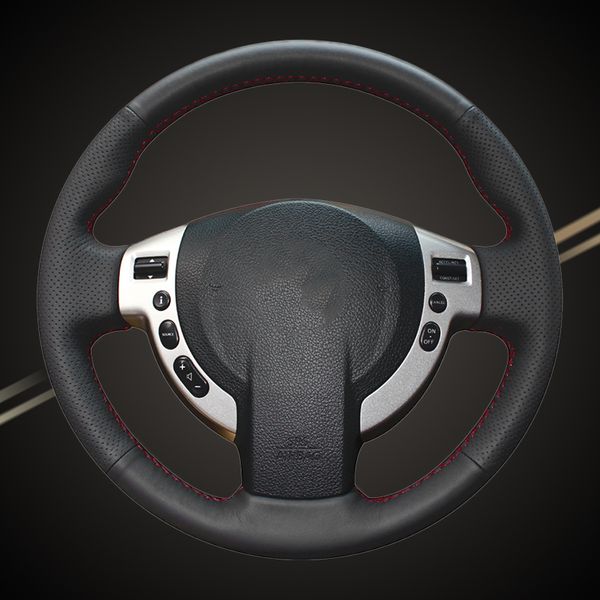

автомобильная оплетка на крышке рулевого колеса для qashqai 2007-2013 rogue 2008-2013 x-trail 2008-2013 nv200 auto covers аксессуар