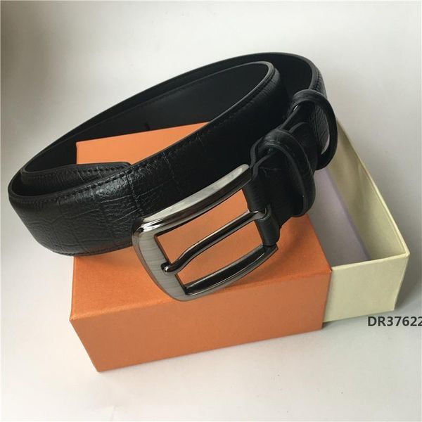 

belt men women belt genuine leather belts pants waist belts gold silver black smooth buckledr37622, Black;brown