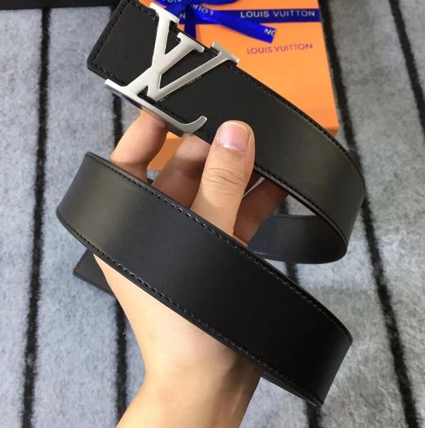 

with box men designer s leather louis vuitton belt with pearl double buckle women riem styles ceinture good quality, Blue;gray