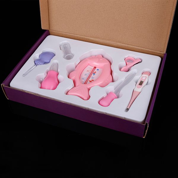 

7pcs/lot selling baby health set portable newborn enfant tools kits kids grooming kit safety cutter nail care baby care