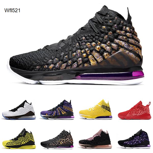 

men basketball shoes 17s black white future court purple yellow currency university red bron 2k 17 men trainer breathable sports sneakers