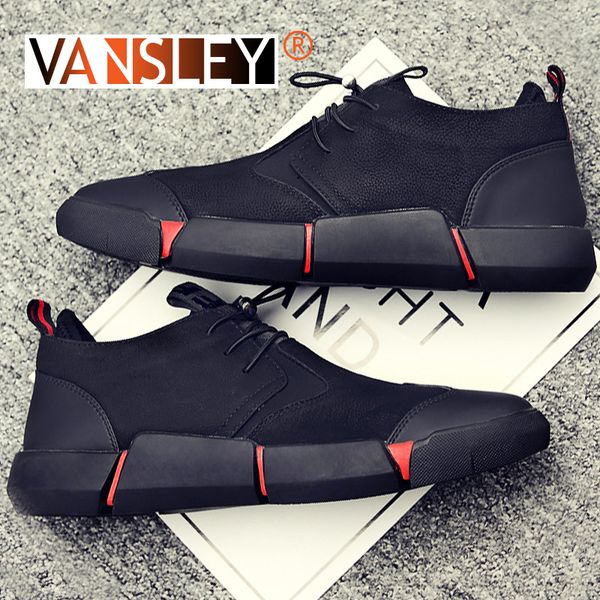 

men's leather sneakers summer fashion casual shoes comfortable breathable walking mesh sneakers black man shoes big size 37-48