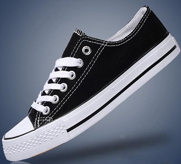

drop shipping 2019 brand new 15 colors high sports stars low classic canvas shoe sneakers men's women's casual shoes low p, Black