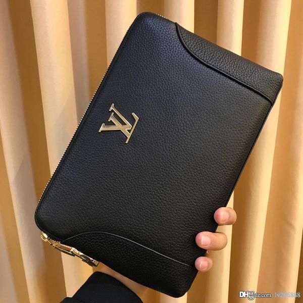 

Новый роскошный элитный мужской мужской кошелек большой емкости простой кожаный