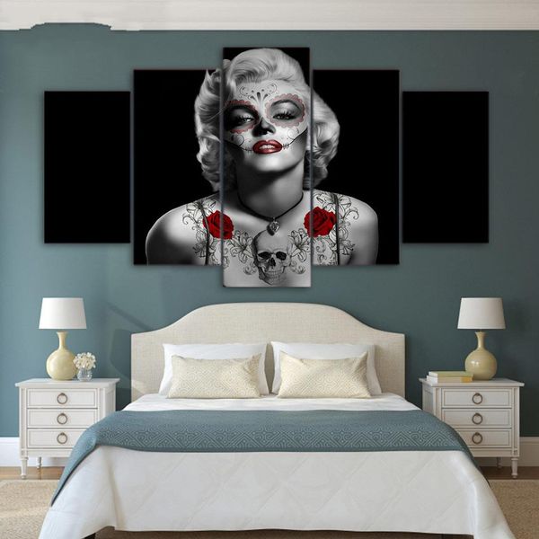 2019 Canvas Paintings Day Of The Dead Marilyn Monroe Living Room