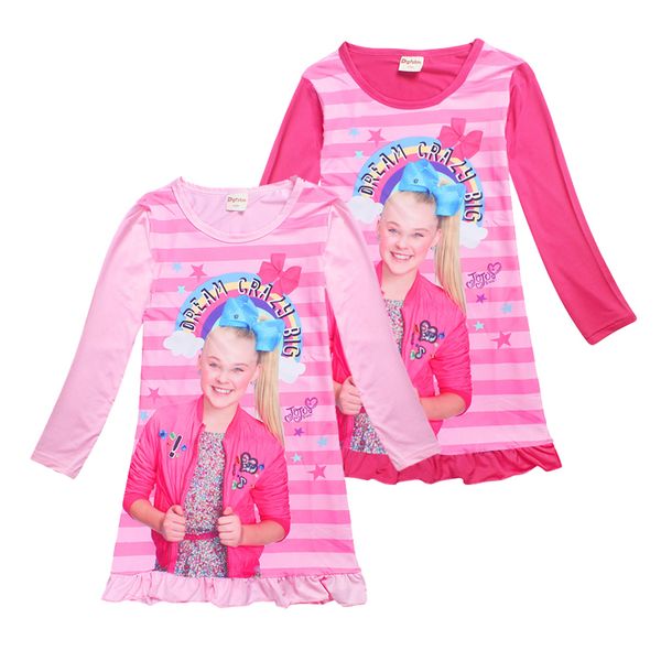 

jojo siwa new spring and autumn skirt 2 colors 6-12y kids girls polyester dresse kids designer clothes mjy01, Red;yellow