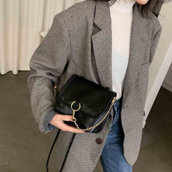 

fashion chain women bag leather bag shoulder small flap crossbody bags for women 2020 messenger bags purse bolso mujer