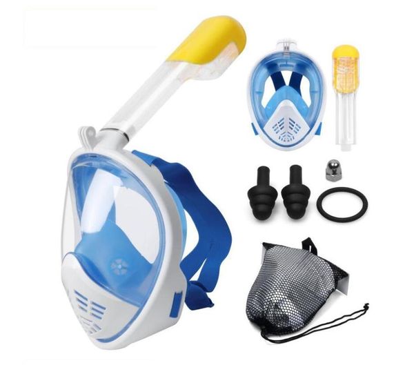 

10pcs full face snorkel mask,advanced safety breathing system allows you to breathe more fresh air while snorkeling