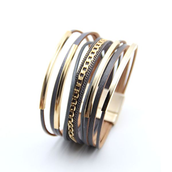 

fashion chain bracelet multi-layer ladies charm bracelet luxury designer ladies jewelry friendship bracelet elegant ladies wristband, Golden;silver