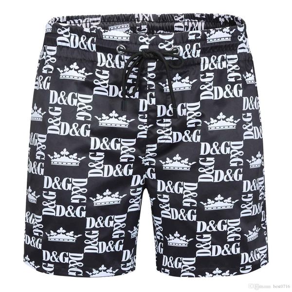 

men's brand shorts summer new brand clothing casual solid color shorts fashion printed pants men's letter seven minutes pants