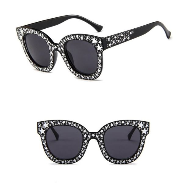 

sunglasses women crystal square black grey square sunglasses women fashion gradient lens sun glasses for brand uv400, White;black