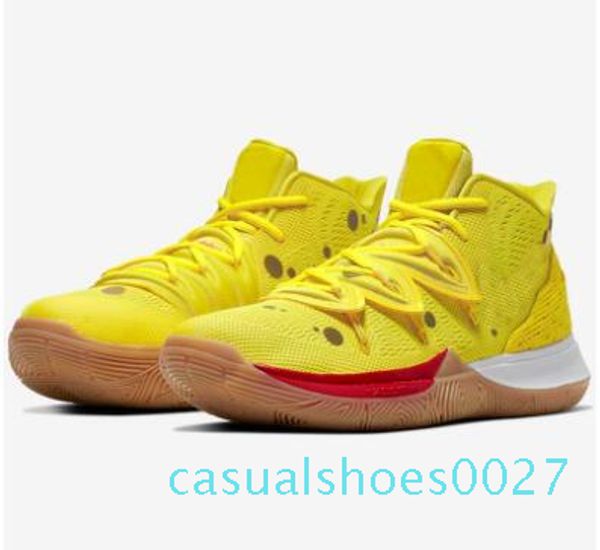 

2019 colors kyrie shoes basketball shoes 5 20th anniversary sponge x irving mens sports sneakers c27, Black