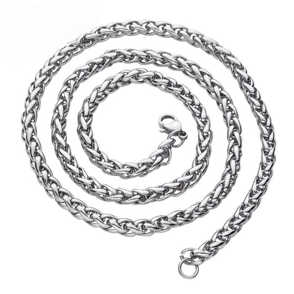 

ska мужчины ожерелье цвета серебра choker 2018. новые поступления плоский цепи ожерелье для мужчин титановые стали мужской моды ювелирных из, Silver