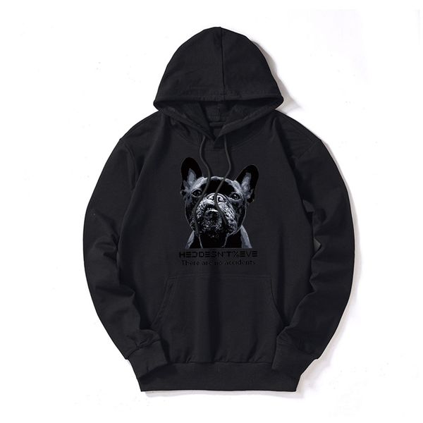 

hoodie thin fashion deisgner crew neck hoodie sweater m-5xl 5 color lovely dog print mens clothing for boys streetwear 2019 autumn, Black
