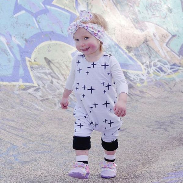 Kids Jumpsuits Fashion Rompers Newborn Long Sleeves Cotton Clothes Stars Pattern