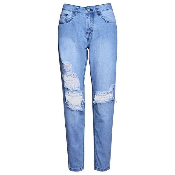 

разорванные джинсы denim бегуны колено отверстия slim fit джинсы для женщин blue rock star womens комбинезон разрушенный джинсы бойфренда ка