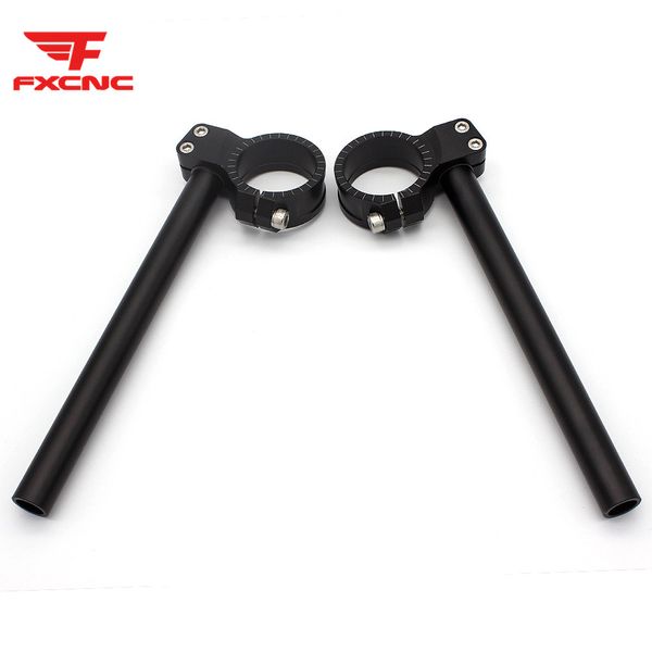 

universal 7/8"22mm handlebar cnc motorcycle scale handlebar clip on ons fork handle bars clip ons 50mm 51mm motorbike accessorie