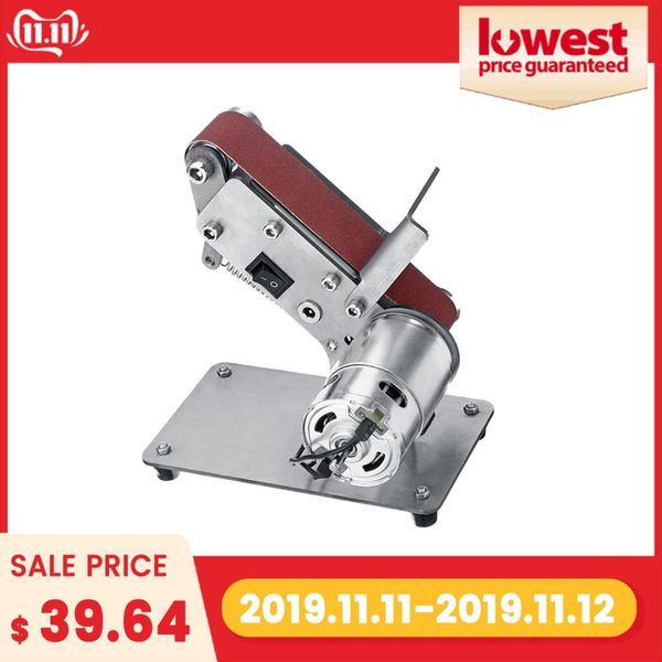 

sander belt machine 300w electric belt sander polishing grinder machine folding grinding tool cutter edges sharpener
