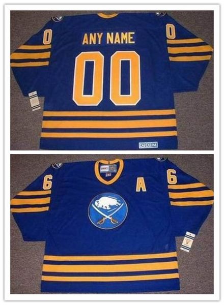 

пользовательские мужские buffalo sabres 6 фил хаусли 32 роб рэй 16 пэт лафонтен 1980-х годов ccm vintage retro away customized hockey stitch, Black;red
